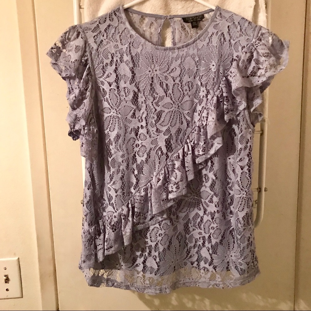 Topshop Lavender Lace Top!